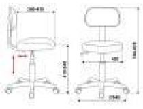 Кресло Бюрократ CH-1201NX/CHERRY бордовый
