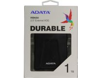 ADATA AHD650-1TU31-CBK HD650 Black USB3.1 Portable 2.5  HDD 1Tb EXT (RTL)