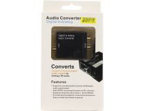 Конвертер Toslink+RCA(Coaxil) --  2xRCA + б.п.