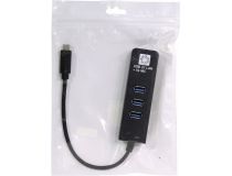 5bites UA3C-45-10BK адаптер USB-C -- UTP 1000Mbps + 3-port USB3.0 Hub