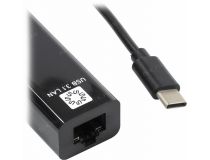 5bites UA3C-45-09BK адаптер USB-C -- UTP 100Mbps + 3-port USB2.0 Hub