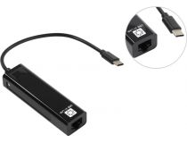 5bites UA3C-45-09BK адаптер USB-C -- UTP 100Mbps + 3-port USB2.0 Hub