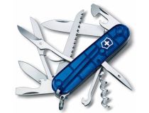 Нож перочинный Victorinox Huntsman (1.3713.T2) 91мм 15функций синий полупрозрачный карт.коробка