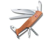 Нож перочинный Victorinox RangerWood 55 (0.9561.63) 130мм 10функций дерево карт.коробка