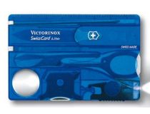 Швейцарская карта Victorinox SwissCard Lite (0.7322.T2) синий полупрозрачный коробка подарочная