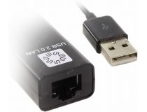 5bites UA2-45-06BK адаптер USB2.0 -- UTP 100Mbps + 3-port USB2.0 Hub