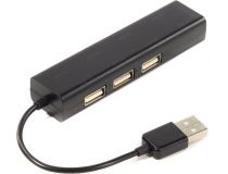 5bites UA2-45-06BK адаптер USB2.0 -- UTP 100Mbps + 3-port USB2.0 Hub
