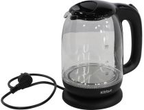Kitfort KT-625-6 чёрный Электрочайник (1.7л, 2200 Вт, стеклянный)