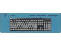 Клавиатура OKLICK Multimedia Keyboard 480M Black-Grey USB  104КЛ+9КЛ М/Мед 1067199 