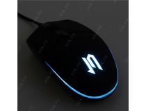 JETACCESS Optical Mouse OM-U55 LED Black  (RTL) USB 6btn+Rol