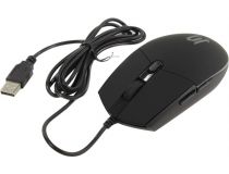 JETACCESS Optical Mouse OM-U55 LED Black  (RTL) USB 6btn+Rol