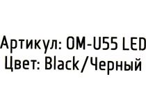 JETACCESS Optical Mouse OM-U55 LED Black  (RTL) USB 6btn+Rol