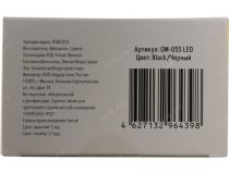 JETACCESS Optical Mouse OM-U55 LED Black  (RTL) USB 6btn+Rol