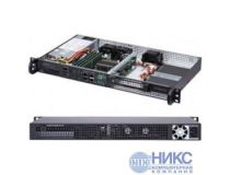 SuperMicro 1U 5019A-FTN4 (Atom C3758, SVGA, SATA, 4xGbLAN, 4DDR4 200W)
