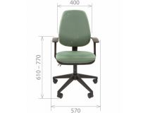  7022355 Офисное кресло Chairman 661 15-13 тёмно-серый SL