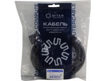 5bites VDE105030 Кабель компьютер - розетка 220V 3м Европейский стандарт