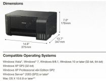 Epson L3110 (A4, струйное МФУ, 10стр/мин, 5760x1440dpi, 4краски, USB2.0)