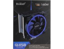 PCCooler GI-X5B Cooler (4пин, 1155/AM4, 26.5дБ, 1000-1800 об/мин, Al+тепл.трубки)