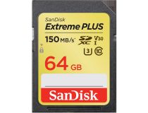 SanDisk Extreme Plus SDSDXW6-064G-GNCIN SDXC Memory Card 64Gb UHS-I U3 V30