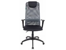 Бюрократ KB-8/DG/TW-12 Кресло (спинка серая сетка, сиденье серая ткань)