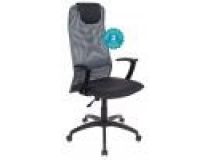 Бюрократ KB-8/DG/TW-12 Кресло (спинка серая сетка, сиденье серая ткань)