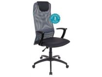 Бюрократ KB-8/DG/TW-12 Кресло (спинка серая сетка, сиденье серая ткань)