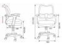 Бюрократ CH-W797/PK/TW-13A Кресло