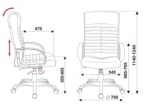 Кресло руководителя Бюрократ KB-10LITE/BLACK черный искусственная кожа