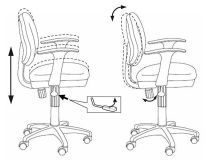 Кресло детское Бюрократ CH-W356AXSN/15-55 розовый 15-55 колеса белый/розовый (пластик белый)