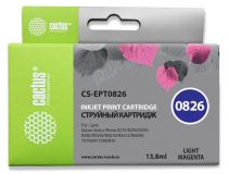Картридж Cactus CS-EPT0826 Light Magenta для Epson R270/290/295/390, RX590/610/615/690, TX700W/800FW