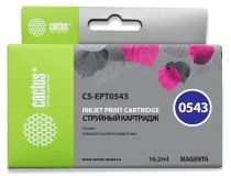 Картридж струйный Cactus CS-EPT0543 пурпурный (16.2мл) для Epson Stylus Photo R800/R1800