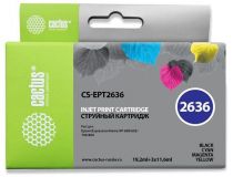 Картридж Cactus CS-EPT2636 BK/C/Y/M для Epson XP-600/605/700/800