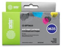 Картридж Cactus CS-EPT0635 Black/Cyan/Magenta/Yellow для Epson Stylus C67/C87/CX3700/CX4100/CX4700 (4x14мл)
