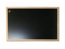 Демонстрационная доска Hebel Maul 2526170 меловая 60x90см деревянная рама