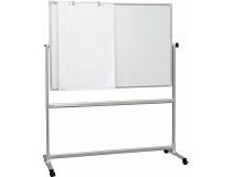 Демонстрационная доска 2X3 Pivoting board TOS1510 магнитно-маркерная лак 100x150см на роликах поворотная