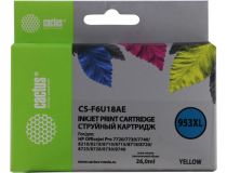 Картридж Cactus CS-F6U18AE (№953XL) Yellow для HP OfficeJet Pro7720/30/40,8210/18,8710/15/18/20/25/28/30/40