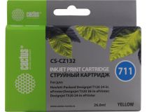Картридж Cactus CS-CZ132 (№711) Yellow для HP DJ T120/T520