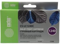 Картридж Cactus CS-LC1240C Cyan для Brother MFC-J430/625/825/910/6510/6710/6910, DCP-J925/725/525