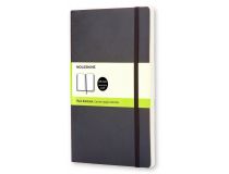 Блокнот Moleskine CLASSIC SOFT QP618 Large 130х210мм 192стр. нелинованный мягкая обложка черный