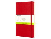 Блокнот Moleskine CLASSIC QP062R Large 130х210мм 240стр. нелинованный твердая обложка красный