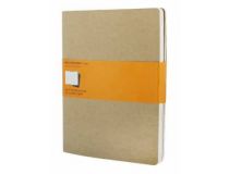 Блокнот Moleskine CAHIER JOURNAL QP421 XLarge 190х250мм обложка картон 120стр. линейка бежевый (3шт)