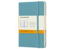 Блокнот Moleskine CLASSIC MM710B35 Pocket 90x140мм 192стр. линейка твердая обложка голубой