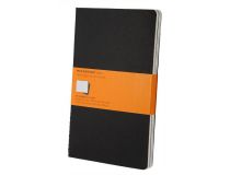 Блокнот Moleskine CAHIER JOURNAL QP316 Large 130х210мм обложка картон 80стр. линейка черный (3шт)