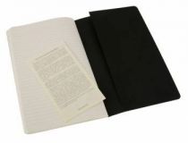 Блокнот Moleskine CAHIER JOURNAL QP316 Large 130х210мм обложка картон 80стр. линейка черный (3шт)