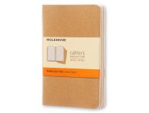 Блокнот Moleskine CAHIER JOURNAL QP411 Pocket 90x140мм обложка картон 64стр. линейка бежевый (3шт)