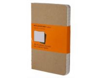 Блокнот Moleskine CAHIER JOURNAL QP411 Pocket 90x140мм обложка картон 64стр. линейка бежевый (3шт)