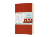 Блокнот Moleskine VOLANT QP713F16B24 Pocket 90x140мм 80стр. нелинованный мягкая обложка оранжевый/голубой (2шт)