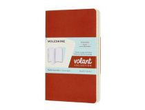 Блокнот Moleskine VOLANT QP711F16B24 Pocket 90x140мм 80стр. линейка мягкая обложка оранжевый/голубой (2шт)