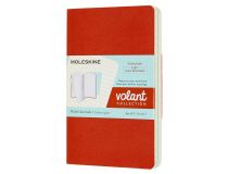 Блокнот Moleskine VOLANT QP711F16B24 Pocket 90x140мм 80стр. линейка мягкая обложка оранжевый/голубой (2шт)