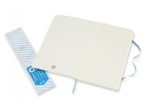 Блокнот Moleskine CLASSIC SOFT QP618B35 Large 130х210мм 192стр. нелинованный мягкая обложка голубой